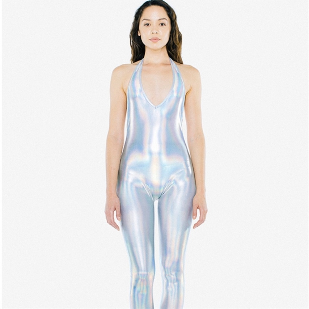 American Apparel Metallic Iridescent Catsuit/Bodysuit